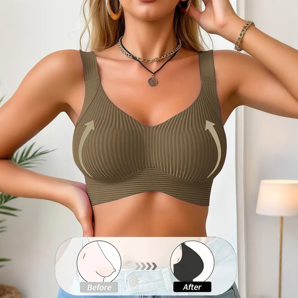 Soutien-gorge sans coutures à bonnets enveloppants