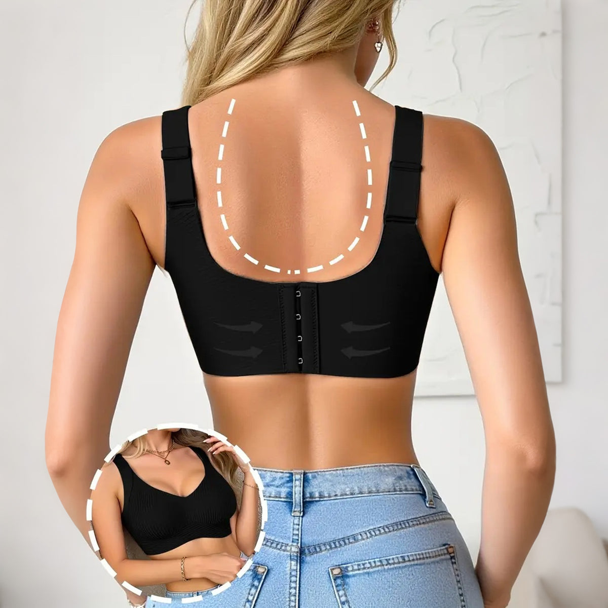 Soutien-gorge sans coutures à bonnets enveloppants